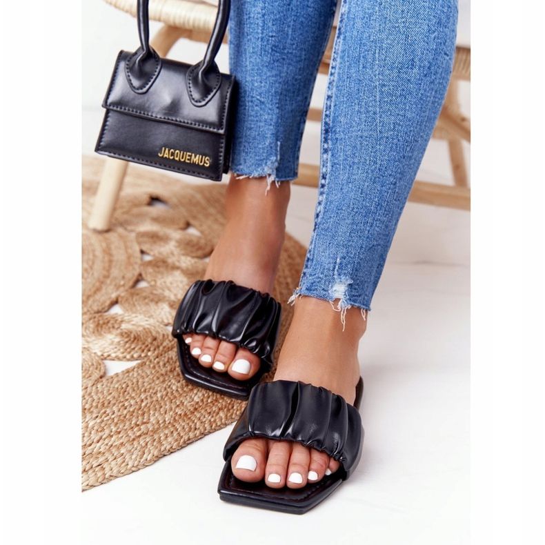 PS1 Dámské klasické černé pantofle vypadají dobře černá 2