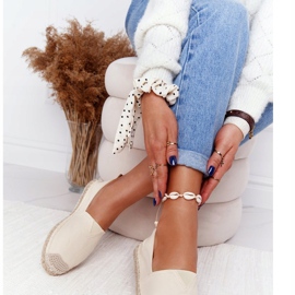 Espadrilky na pletené podrážce Big Star HH274501 béžová béžový 1