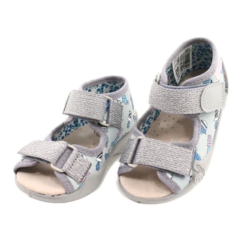 Befado žluté dětské boty 342P025 šedá 2