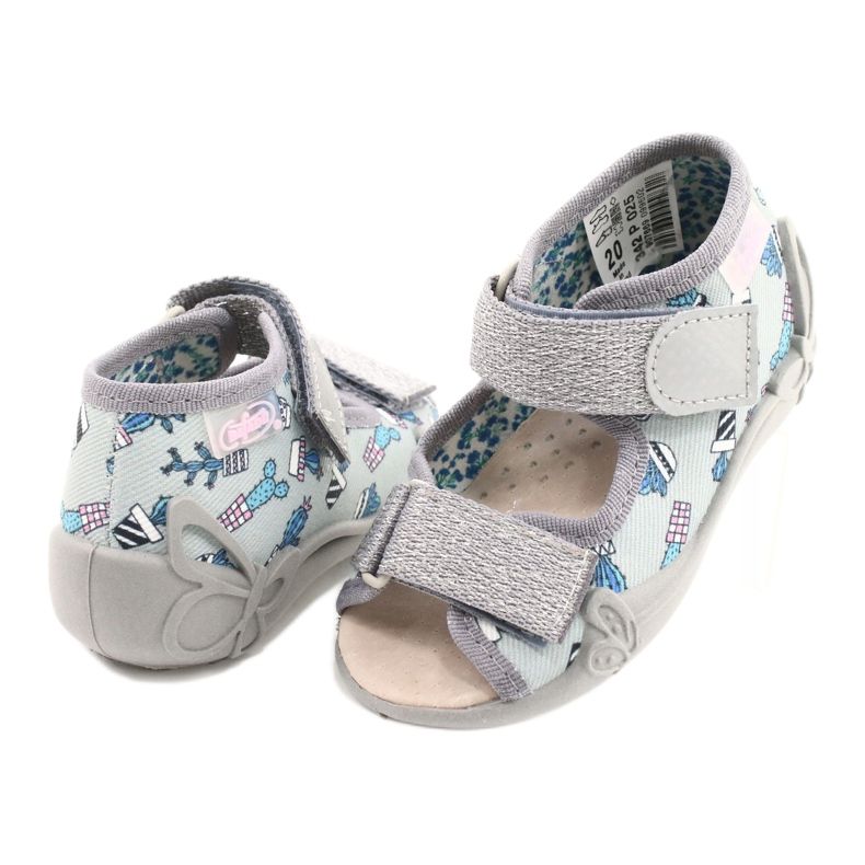 Befado žluté dětské boty 342P025 šedá 4