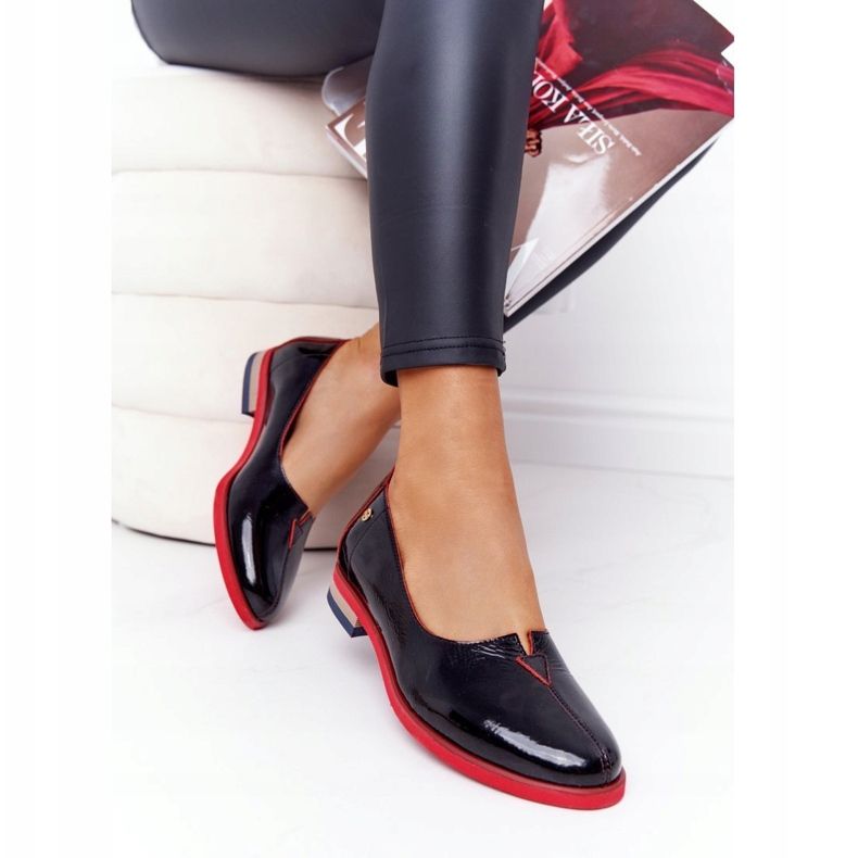 Lakované kožené boty Maciejka 05035-20 Black černá 1