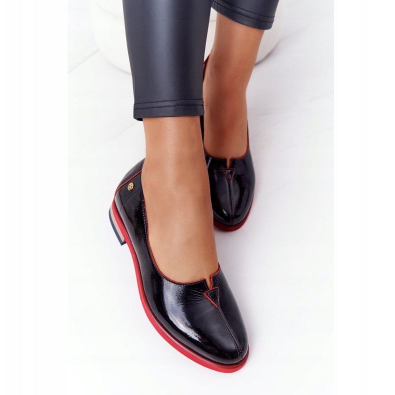 Lakované kožené boty Maciejka 05035-20 Black černá 2