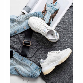 SHELOVET Eko kožené tenisky bílý 1