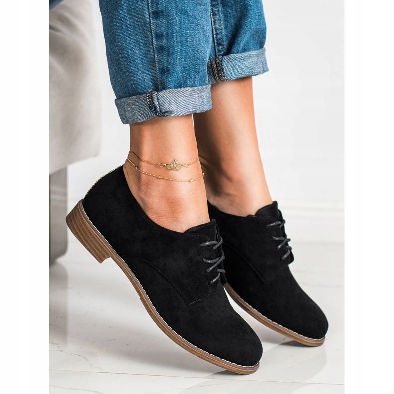 Seastar Šněrovací boty ze semiše černý 1