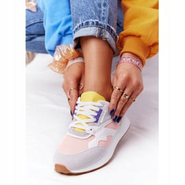 PS1 Dámské sportovní boty Tenisky růžovo-šedé po hodině růžový šedá vícebarevný 2