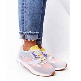 PS1 Dámské sportovní boty Tenisky růžovo-šedé po hodině růžový šedá vícebarevný 1