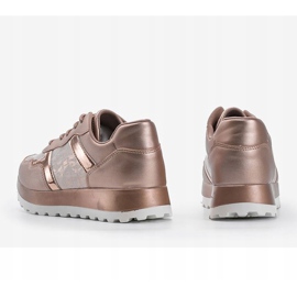 Šampaňské tenisky z eko kůže 2019-447 vícebarevný zlatý 2