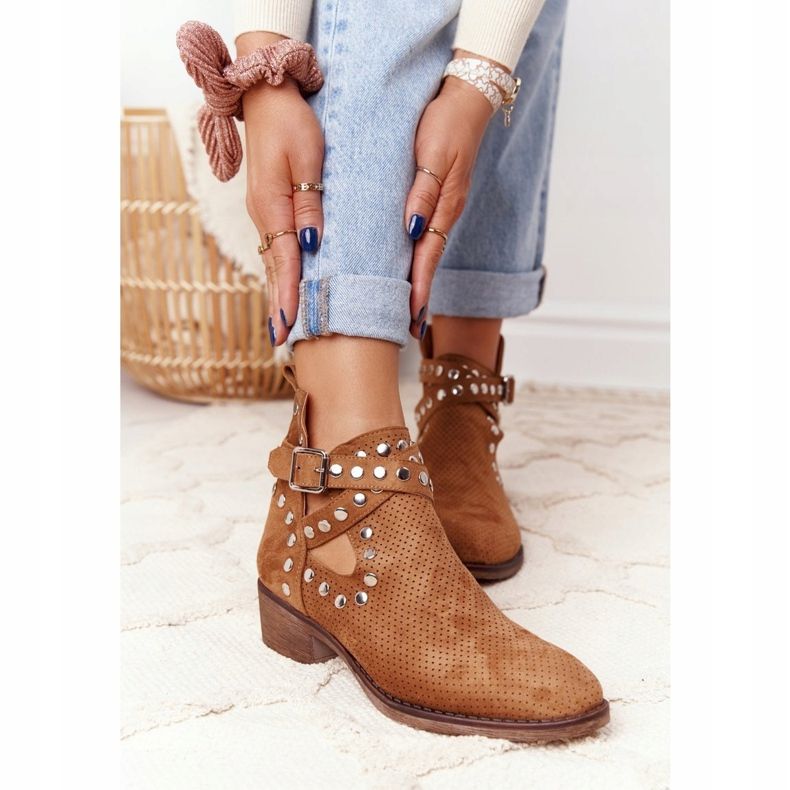 PS1 Prolamované boty s tryskami Camel Dakota hnědý 1