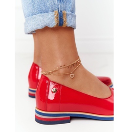 Lakované kožené boty Maciejka 05035-08 červená červené 1