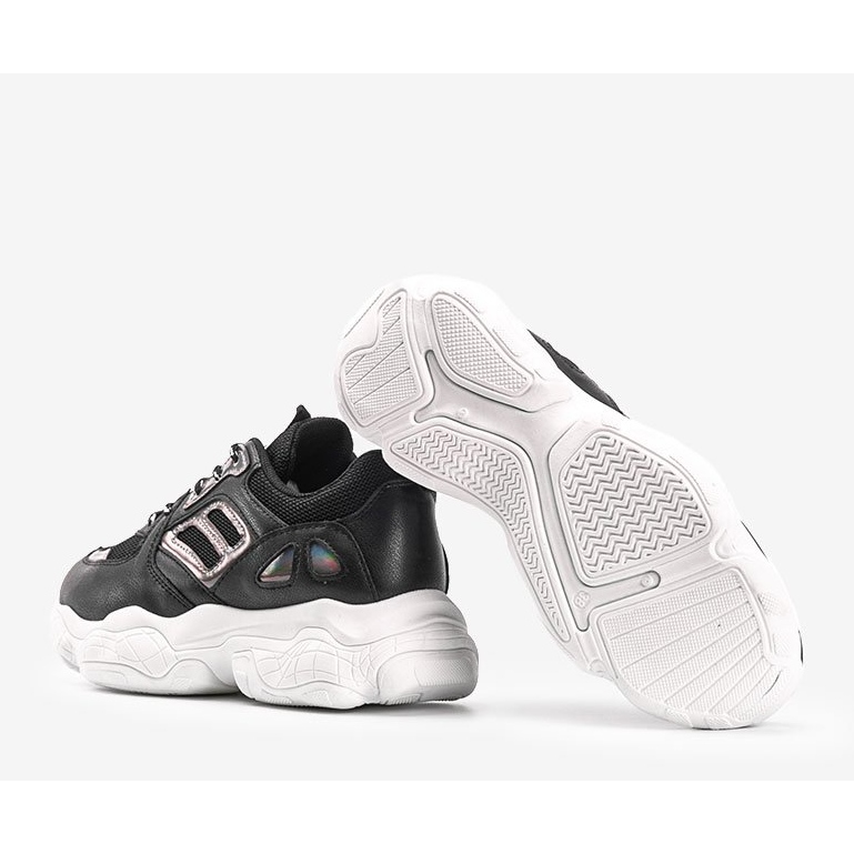 Černé tenisky se silnou podrážkou Annette černá 2