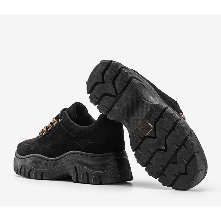 Černé tenisky se silnou podrážkou Cecilia černá 1