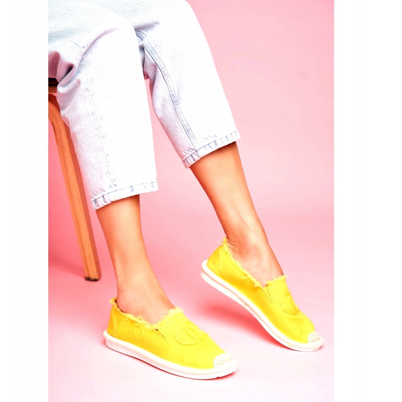 PS1 Dámské espadrilky ve žluté barvě žluť 3