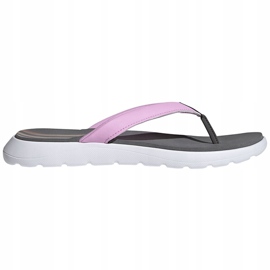 Dámské dámské pantofle Adidas Comfort Flip Flop šedo-růžové FY8658 růžový šedá 1