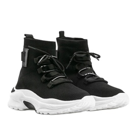 Černé kotníkové ponožky Ella černý 1