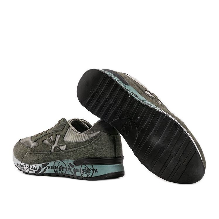 Pánské tenisky Omarion khaki vícebarevný zelená 1 Pánské tenisky Omarion khaki vícebarevný zelená 1