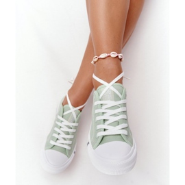 Klasické dámské tenisky Big Star HH274112 zelené zelená 1