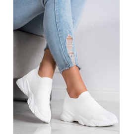 SHELOVET Pohodlné nazouvací boty bílý 1