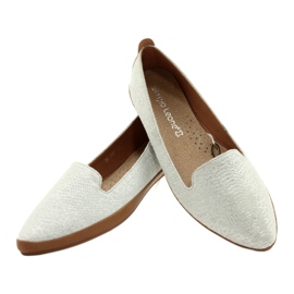 Sergio Leone stříbrno-šedé balerínky MK700 stříbrný 3