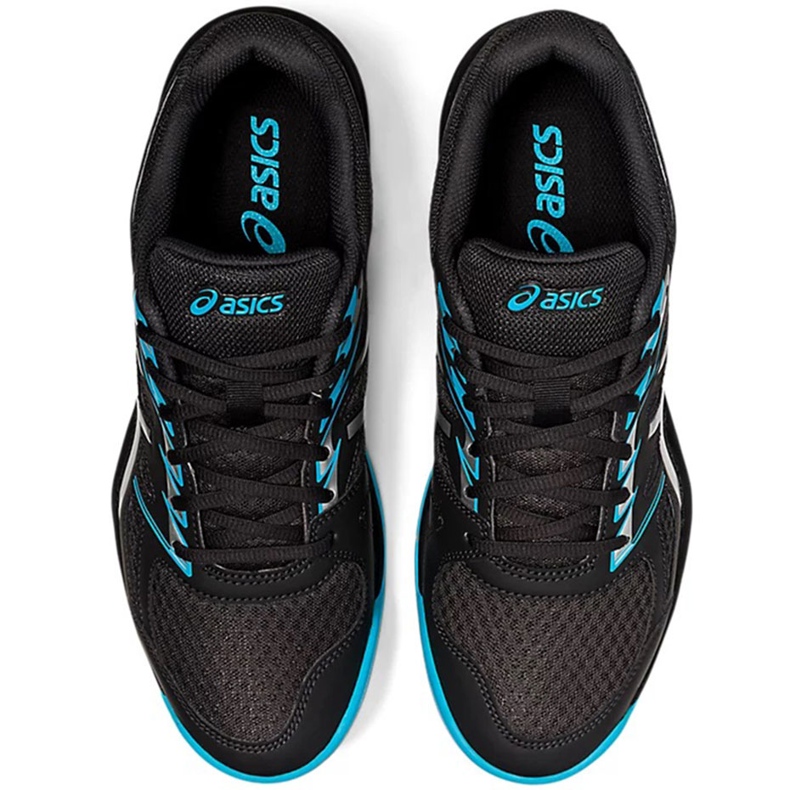 Pánské volejbalové boty Asics Upcourt 4 černé a modré 1071A053 020 černý černý 1