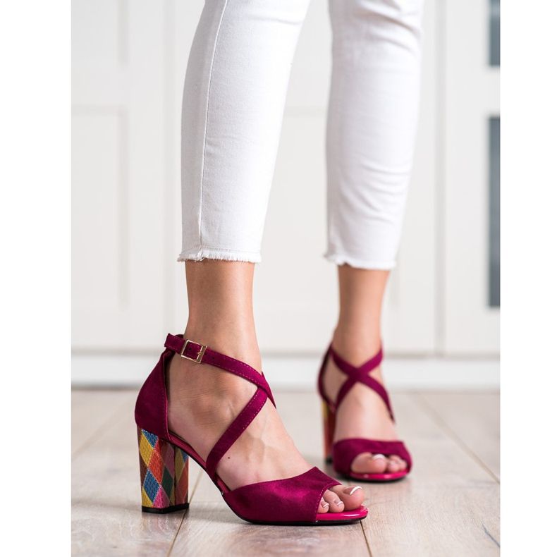 Módní lodičky Sergio Leone růžový 1