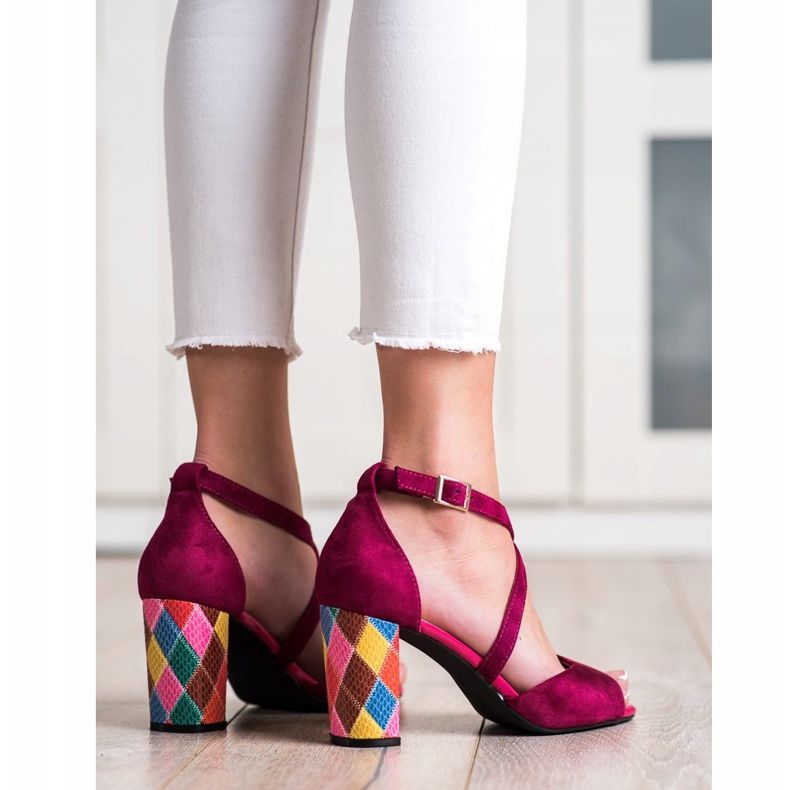 Módní lodičky Sergio Leone růžový 2