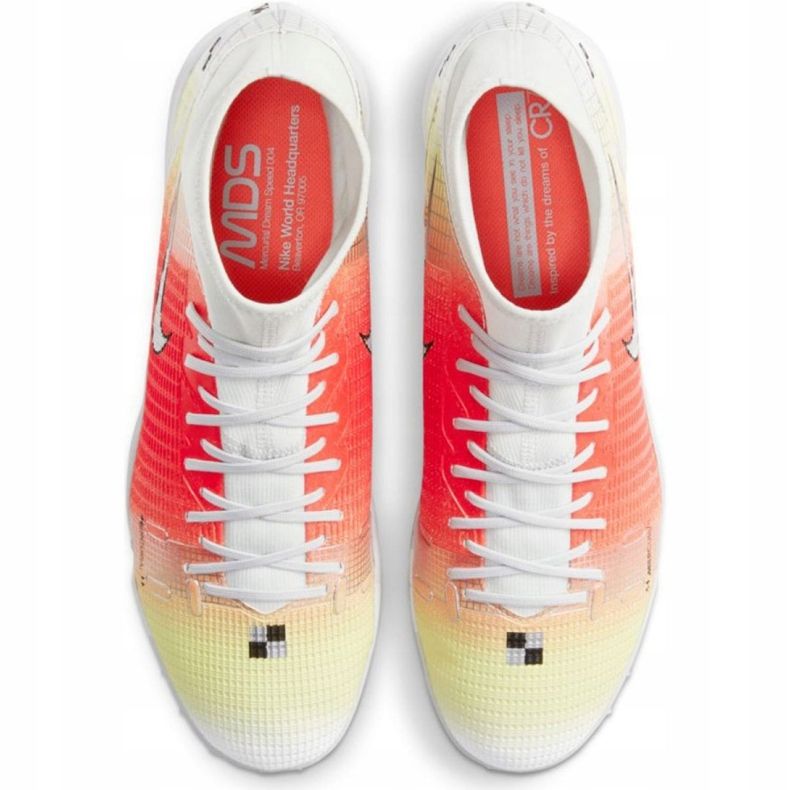 Kopačky Nike Mercurial Superfly 8 Academy Mds Tf CV0952 118 červená, bílá, žlutá oranžový 1 Kopačky Nike Mercurial Superfly 8 Academy Mds Tf CV0952 118 červená, bílá, žlutá oranžový 1