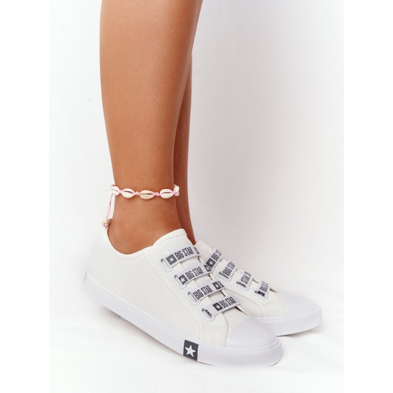 Dámské tenisky Big Star HH274094 bílé s manžetami bílý 2