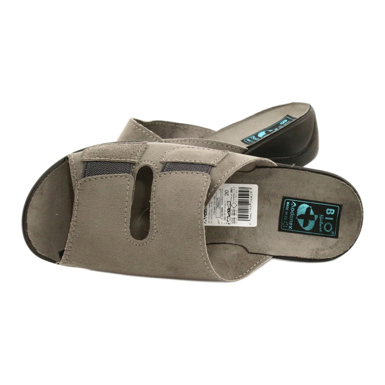 Adanex Dámské pantofle BIO Nature 26025 šedá 4