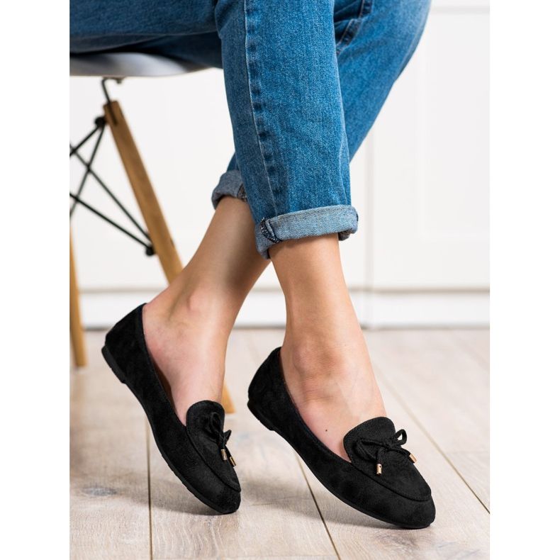 Abloom Suede Lords S Mašlí černá 2