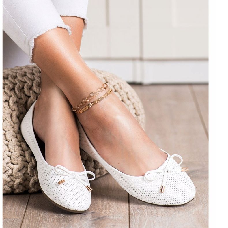 Clowse Bílé balerínky bílý 1