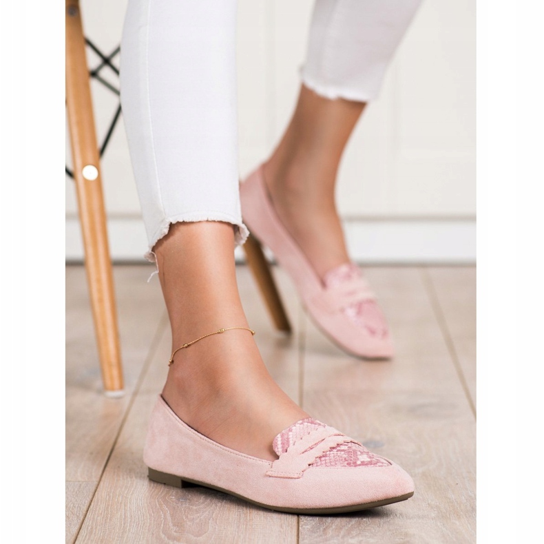 Small Swan Powder Lords Snake Print růžový 1