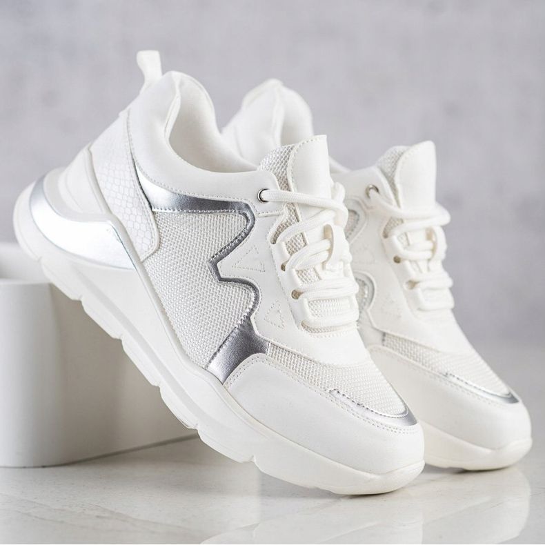 Weide Pohodlné stylové tenisky bílý 1 Weide Pohodlné stylové tenisky bílý 1