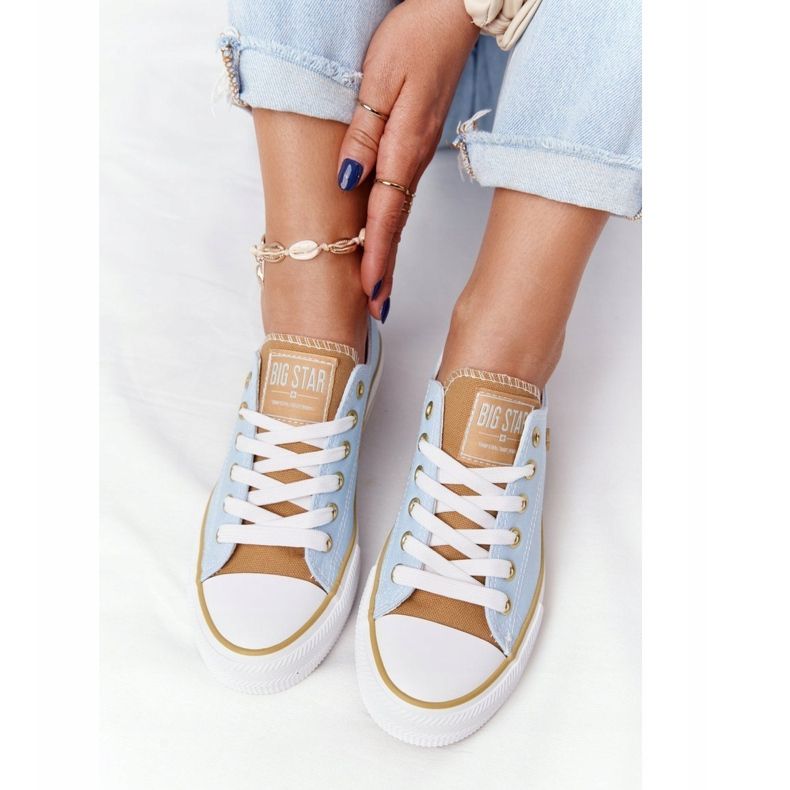 Klasické dámské tenisky Big Star HH274457 Blue modrý 2