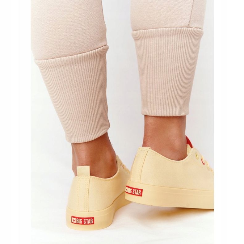 Dámské tenisky Big Star HH274680 žluté žlutá 1