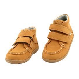 Mazurek Mokasíny Mazurka se suchým zipem Camel 127 žluť 1