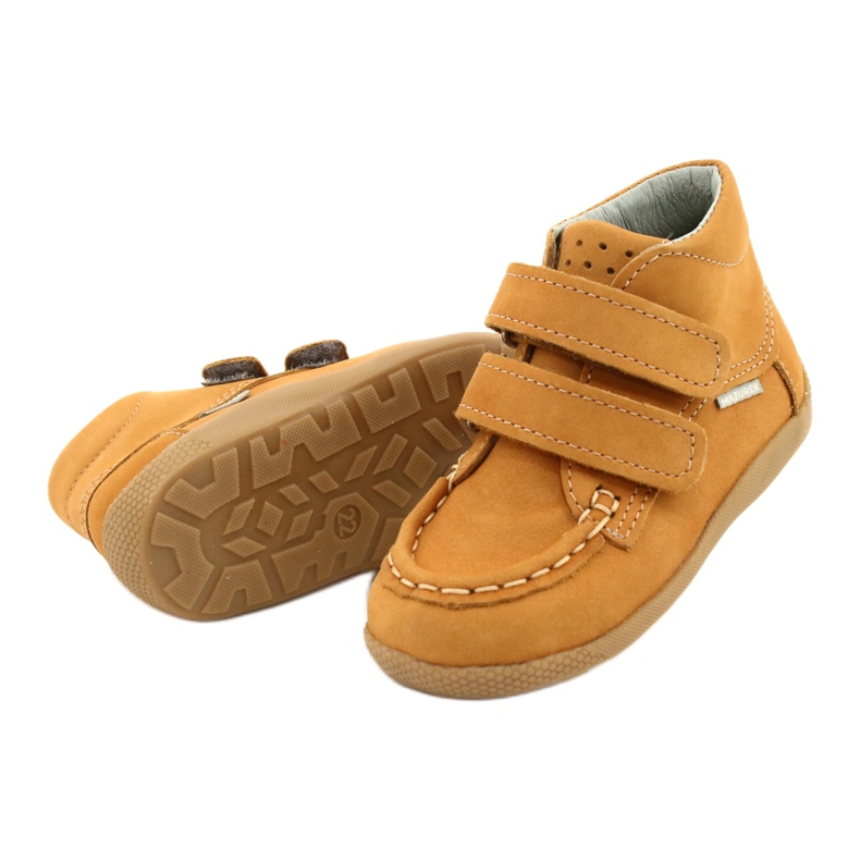 Mazurek Mokasíny Mazurka se suchým zipem Camel 127 žluť 2