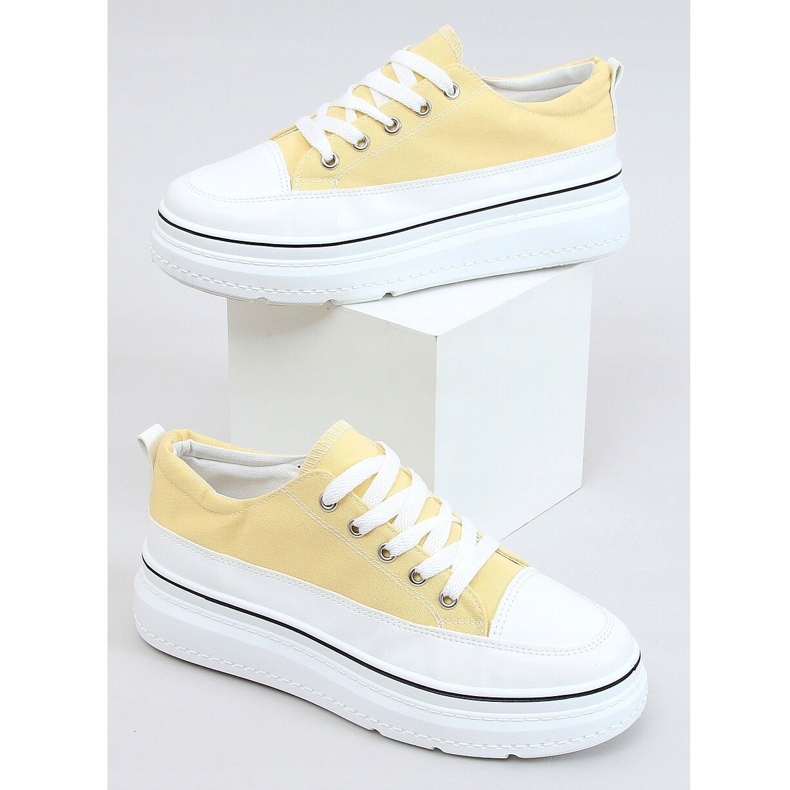 Žluté vysoké tenisky BL228P žlutá 1