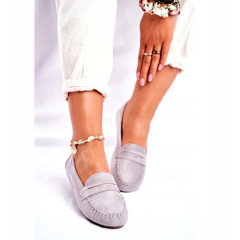 SEA Dámské mokasíny šedé Panay šedá 3