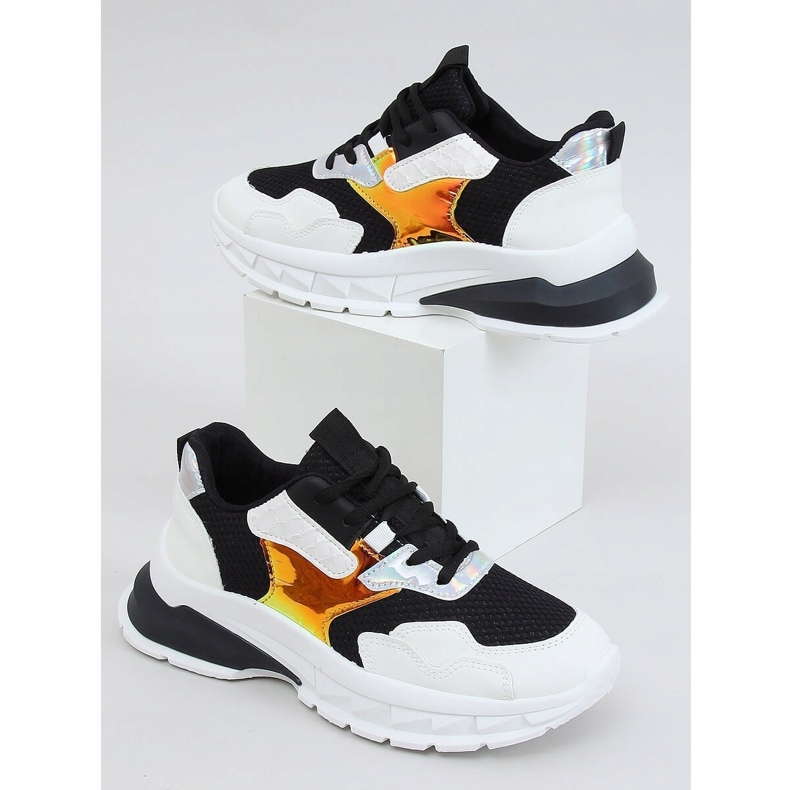 Černobílé sportovní boty BH003 Black bílý černý 1