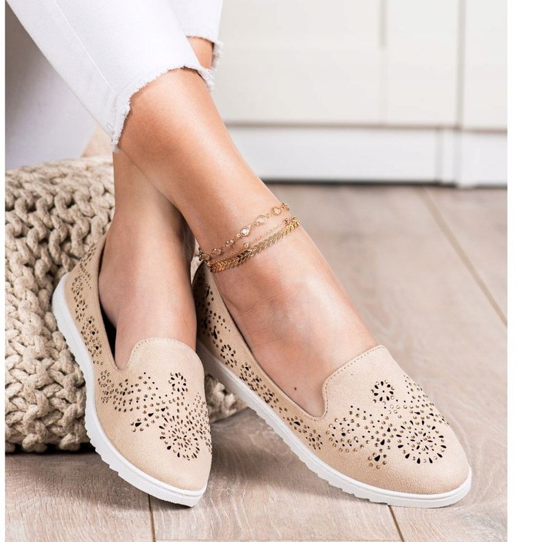 Renda Suede Lords With Crystals béžový 2