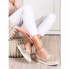 Renda Suede Lords With Crystals béžový 1