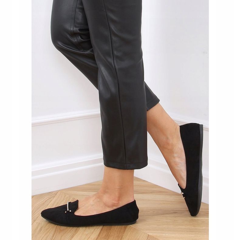 Mokasíny mandle černé 3C-6 Black černá 2