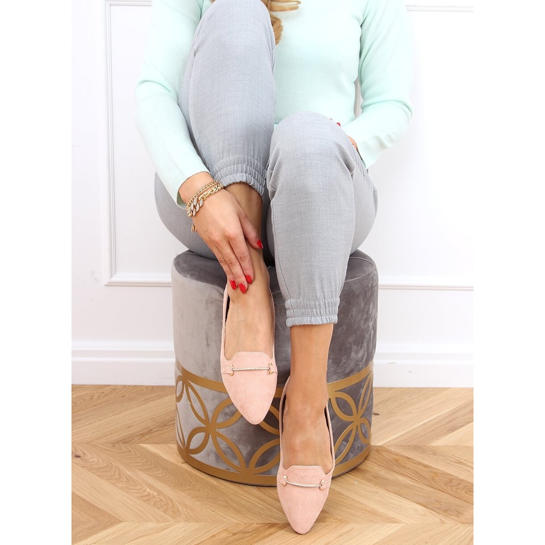 Mokasíny mandlově růžové prsty 3C-6 Pink růžový 2