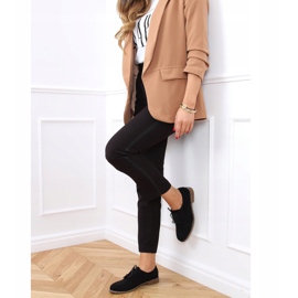 Černé krajkové mokasíny G325 Black černá 2