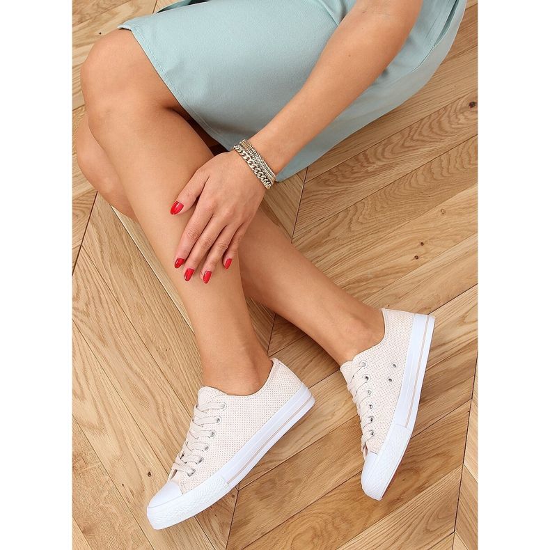 Dámské béžové a růžové tenisky C949 Nude Color béžový růžový 2