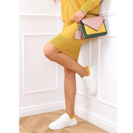 Dámské bílo-žluté tenisky A88-63 Yellow bílý žlutá 1