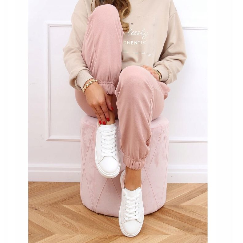 Dámské bílé a růžové tenisky A88-63 Pink bílý růžový 1