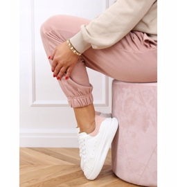 Dámské bílé a růžové tenisky A88-63 Pink bílý růžový 2