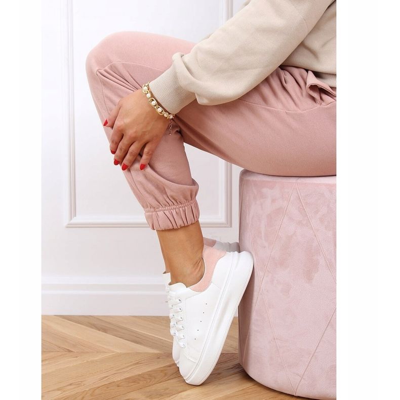 Dámské bílé a růžové tenisky A88-63 Pink bílý růžový 2