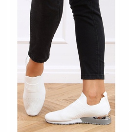 Bílé sportovní ponožky LDH006 White bílý 2